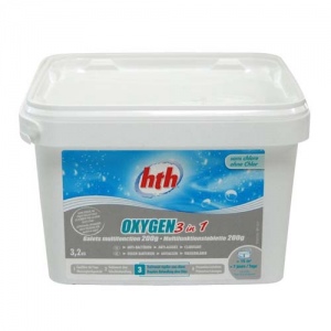 Многофункциональные таблетки активного кислорода 3 в 1 hth OXYGEN 3 IN 1 (200 гр) 3,2кг