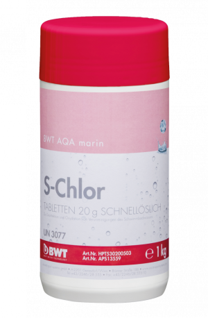 S-Chlor быстрорастворимые таблетки (20 гр) BWT AQA marin,1 кг