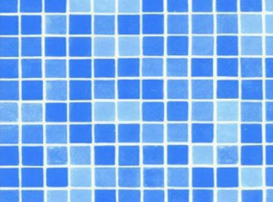 Пленка Alkorplan 3000 Byzance blue, противоскользящая мозаика неразмытая 1,65 х 12,6 м